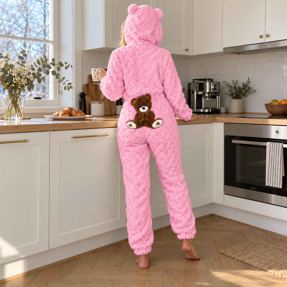 Emmi - Combinaison pyjama teddy à oreilles d'ours