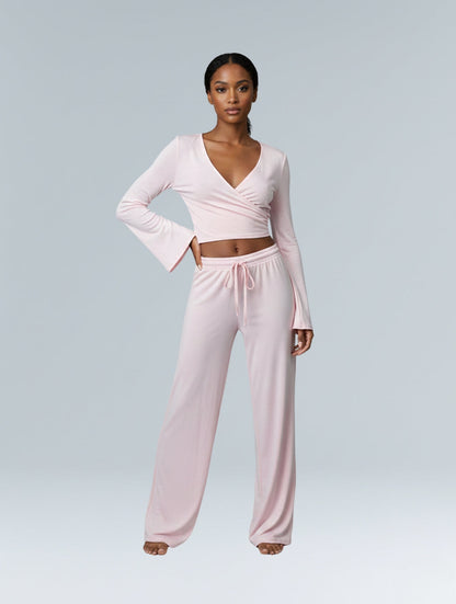 Éloïse - Ensemble loungewear cache-cœur