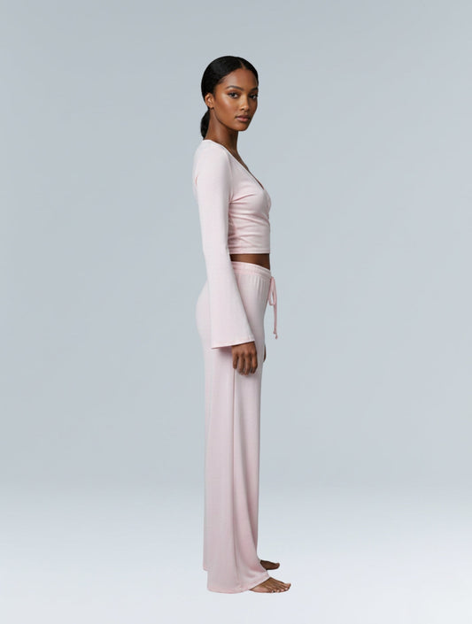 Éloïse - Ensemble loungewear cache-cœur