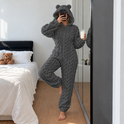 Emmi - Combinaison pyjama teddy à oreilles d'ours