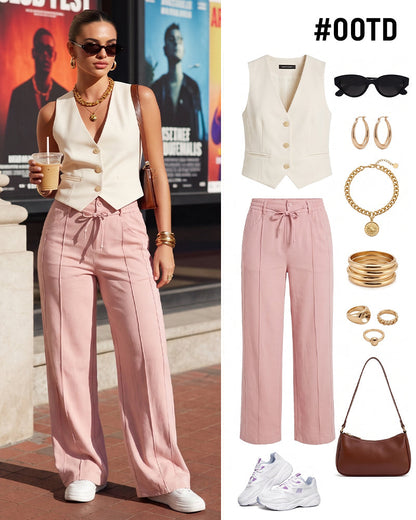 Élia - Pantalon évasé