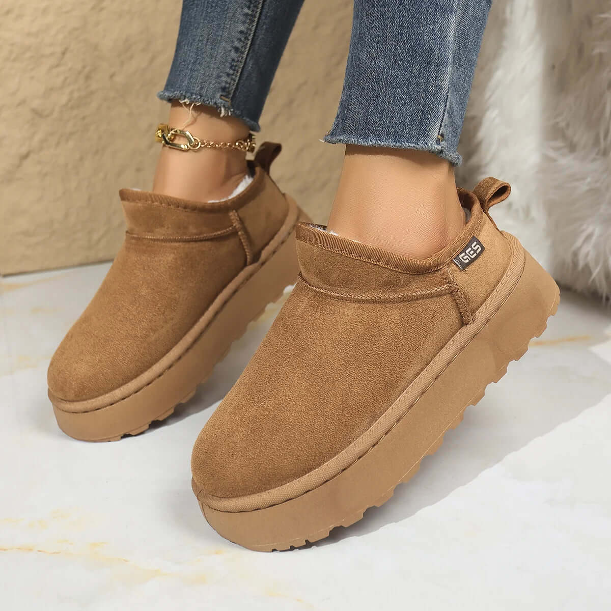 ❄️ Bottines Fourrées Ultra Confort – Chaleur & Style au Quotidien