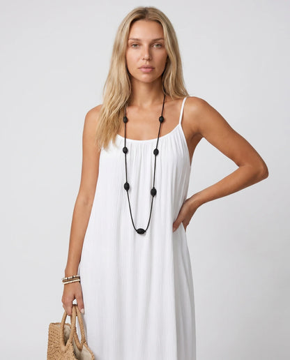 Robe longue dos nu fluide — Albane