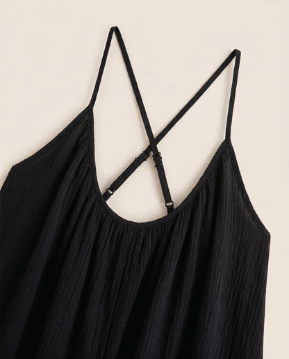 Robe longue dos nu fluide — Albane