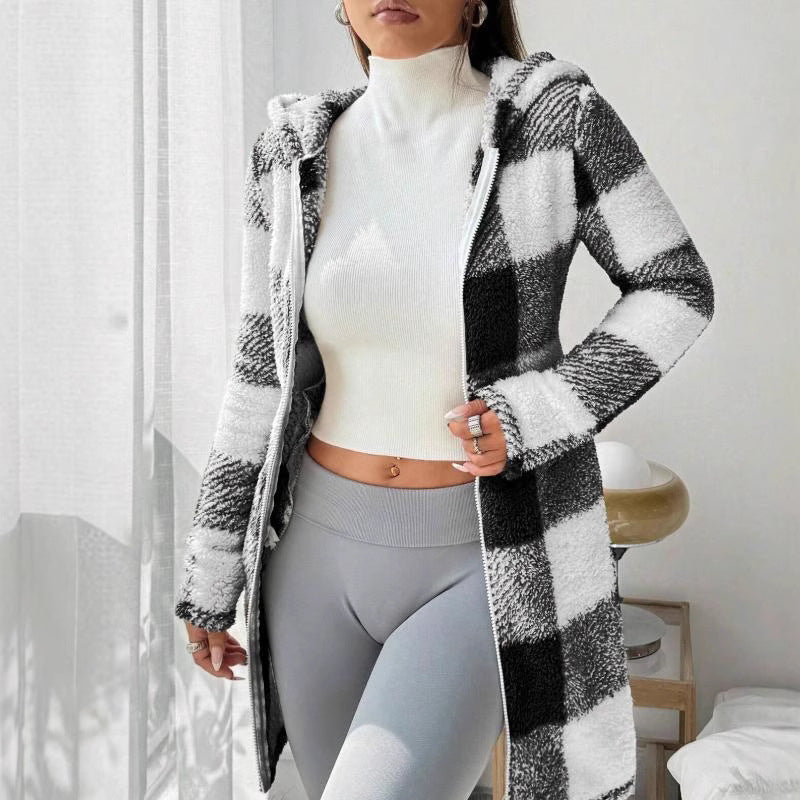 Veste à capuche "cocoon chic"