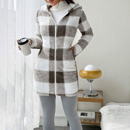 Veste à capuche "cocoon chic"