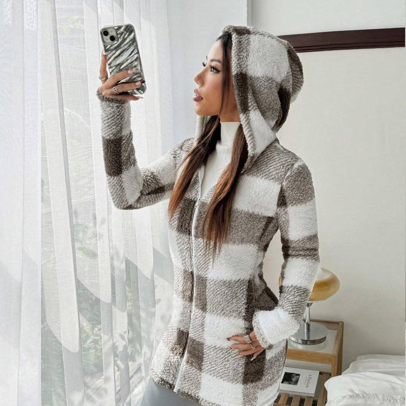 Veste à capuche "cocoon chic"