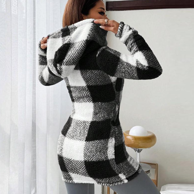Veste à capuche "cocoon chic"