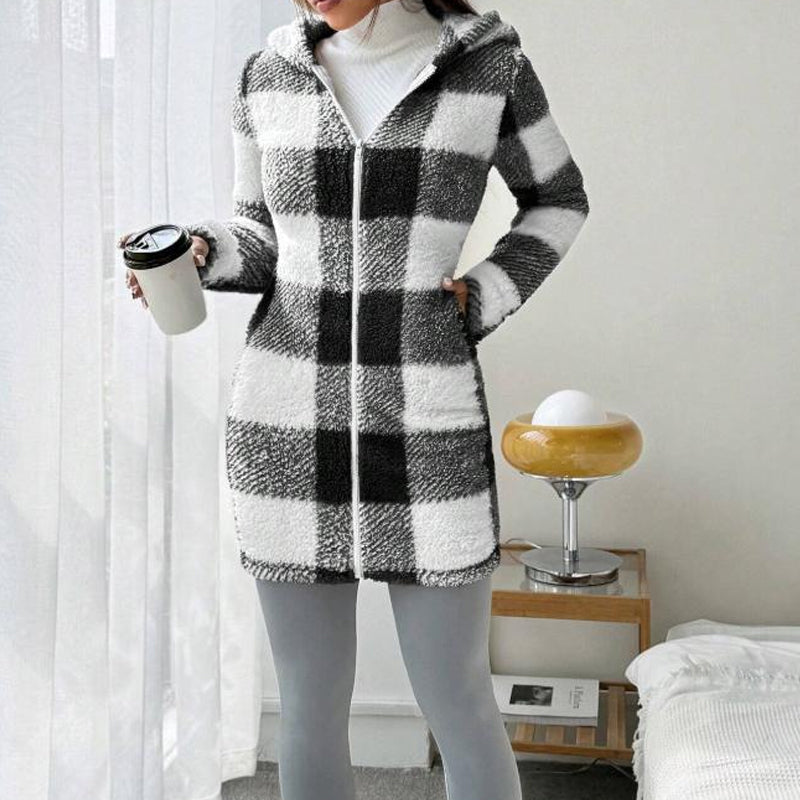 Veste à capuche "cocoon chic"