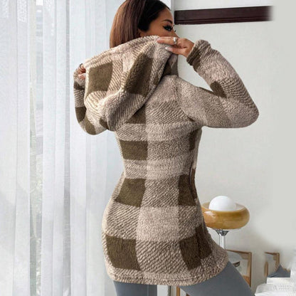 Veste à capuche "cocoon chic"