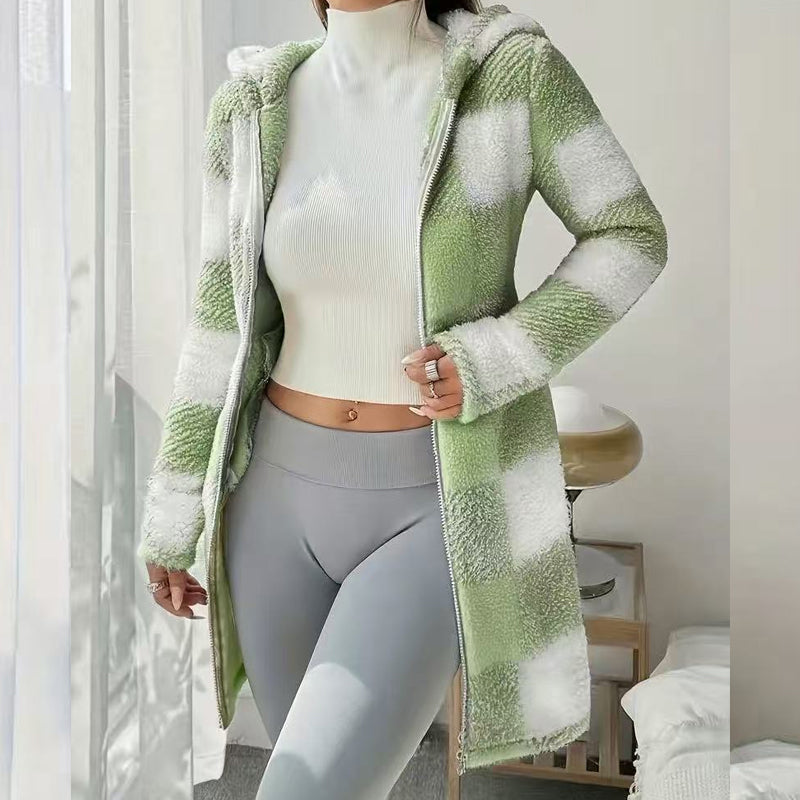 Veste à capuche "cocoon chic"