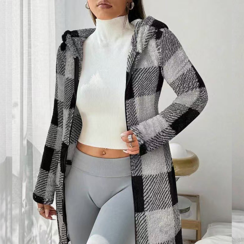 Veste à capuche "cocoon chic"