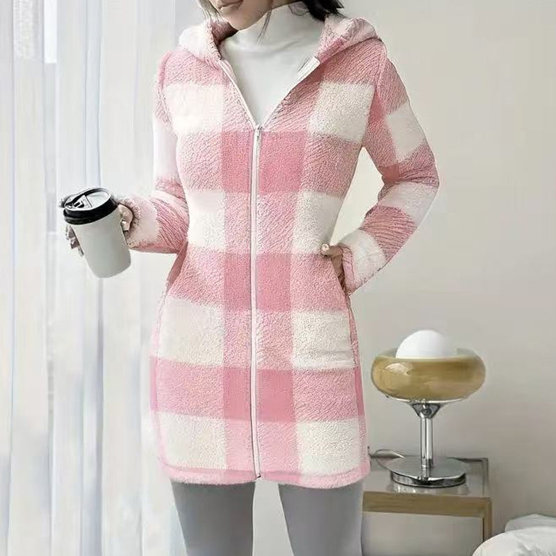 Veste à capuche "cocoon chic"