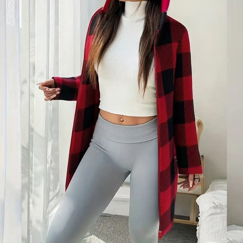 Veste à capuche "cocoon chic"